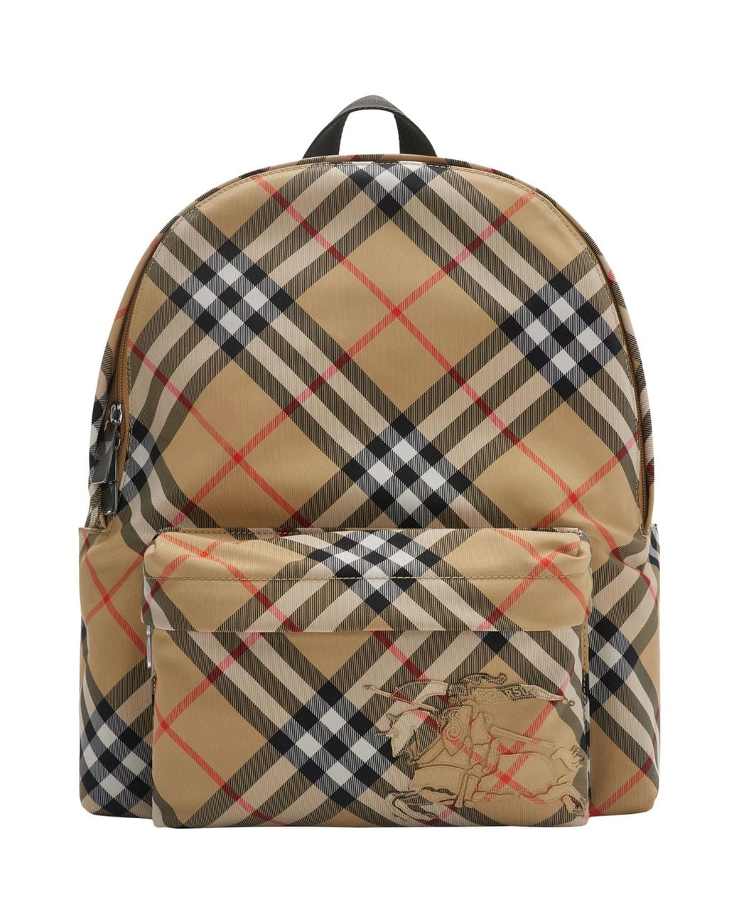 Burberry Brown Small Check Backpack for men
