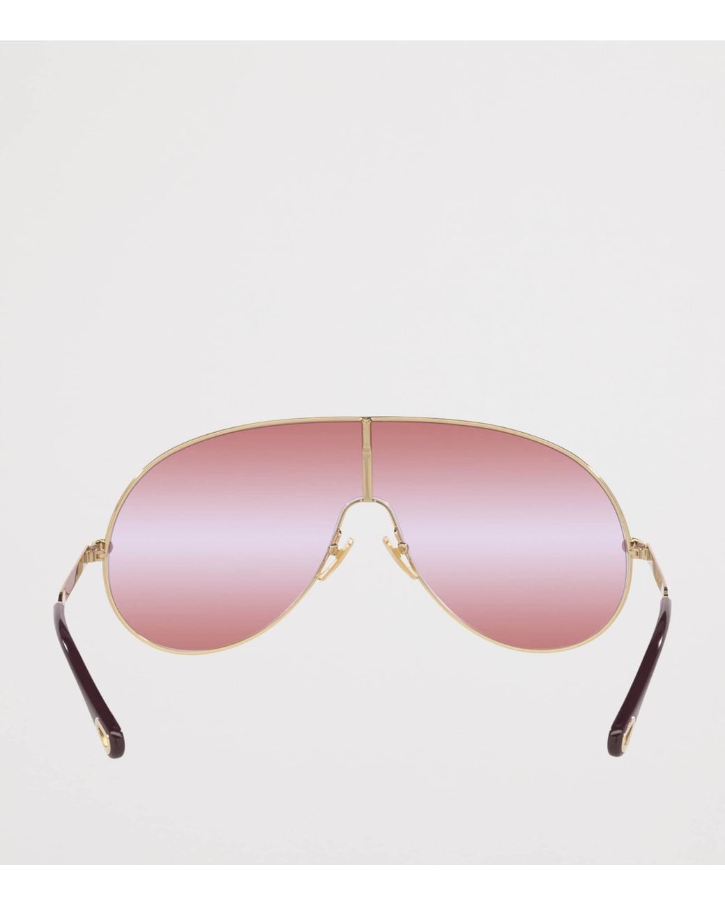 Chloé Purple Metal Aly Shield Sunglasses