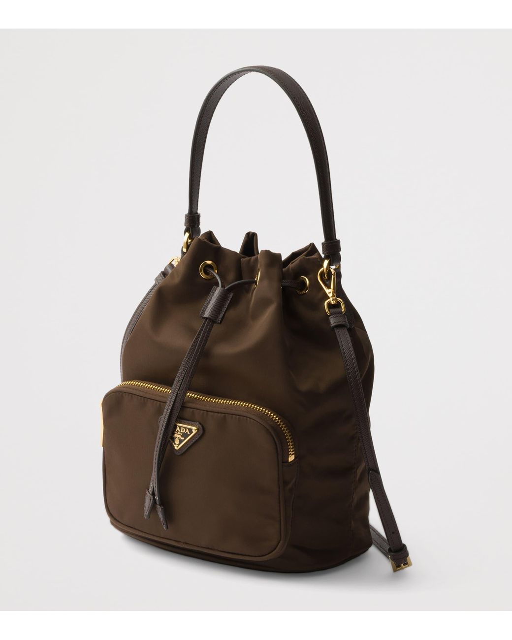 Prada Black Re-Nylon Duet Bucket Bag