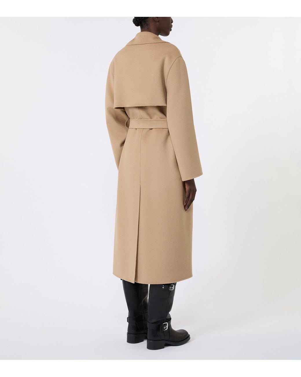 Weekend by Maxmara Natural Wool-Blend Belted Coat