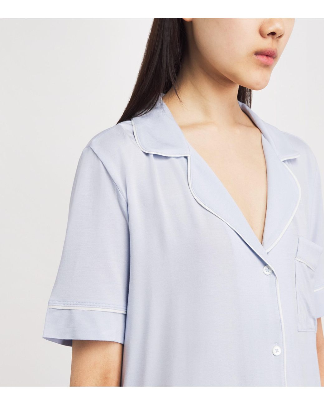 Eberjey White Short-Sleeve Gisele Pyjama Set