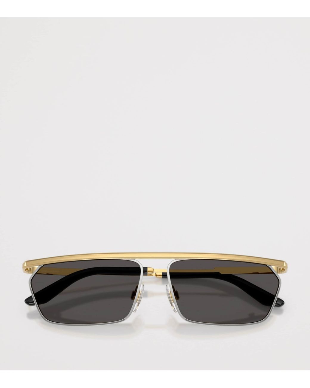Dolce & Gabbana Gray Metal Dg2327 Classic Rectangle Sunglasses for men