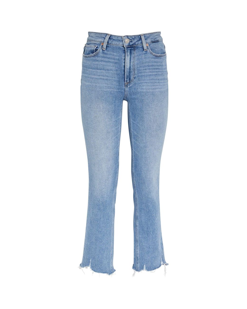 PAIGE Blue Cindy Slim Hem Jean