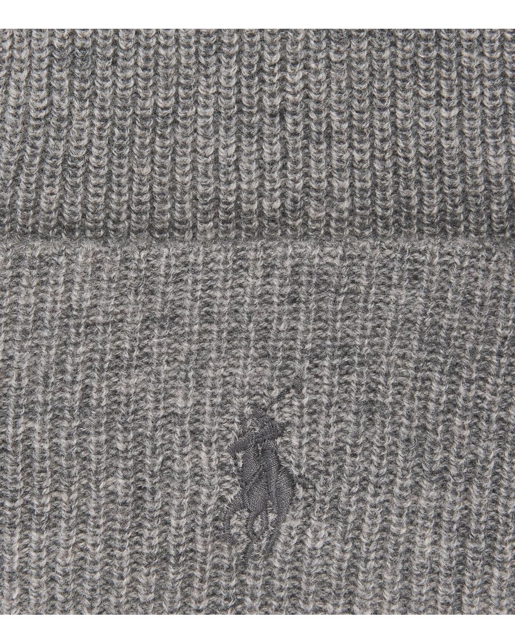 Polo Ralph Lauren Gray Wool Polo Pony Beanie for men