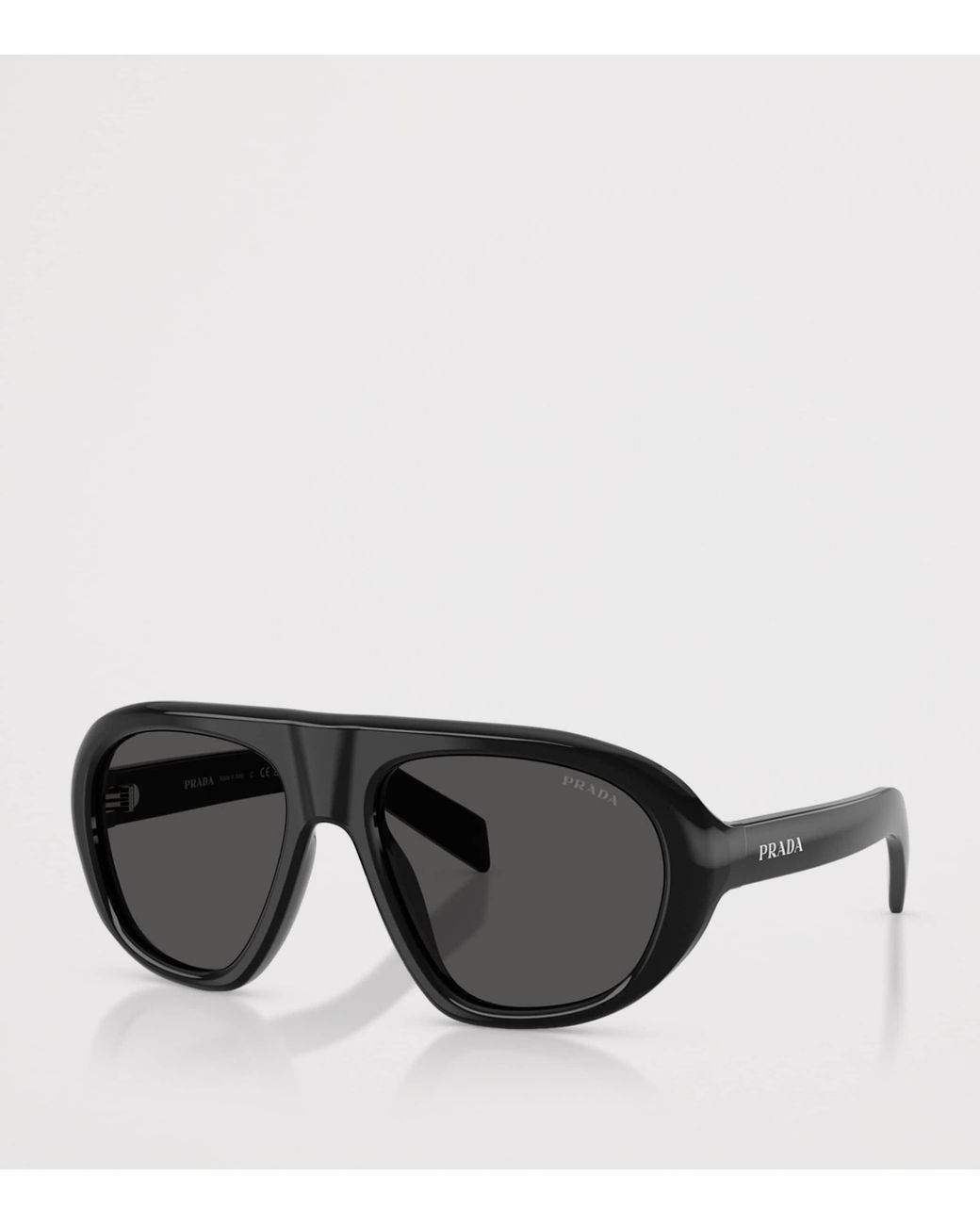 Prada Black Acetate Oversized Sunglasses