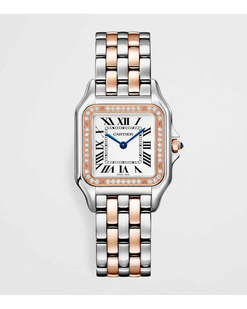 Cartier Metallic Medium Rose And Diamond Panthère De Watch