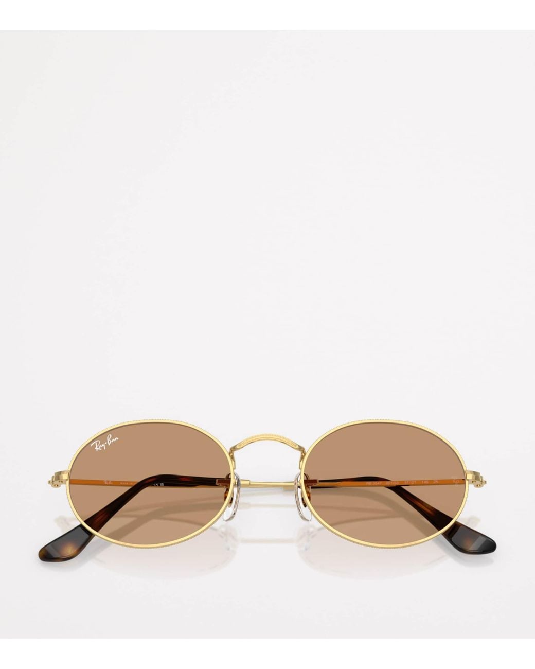 Ray-Ban Natural Rb3547 Oval Metal Sunglasses