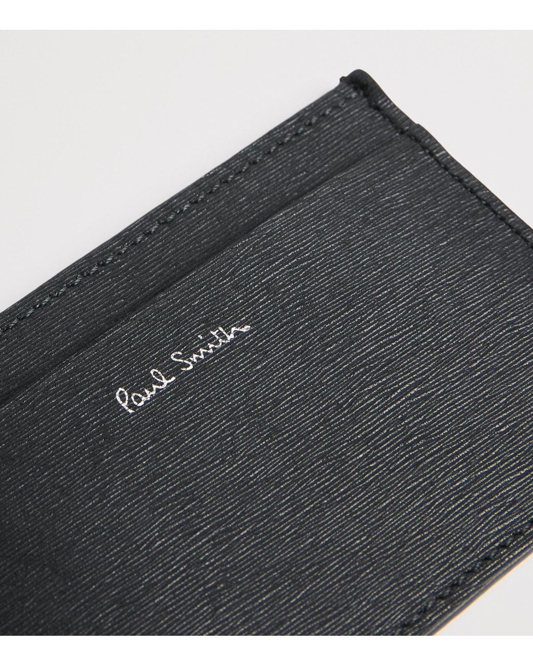 Paul Smith Black Leather Card Holder for men