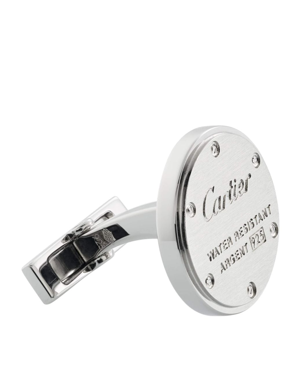 Cartier Metallic Water Resistant Décor Cufflinks for men