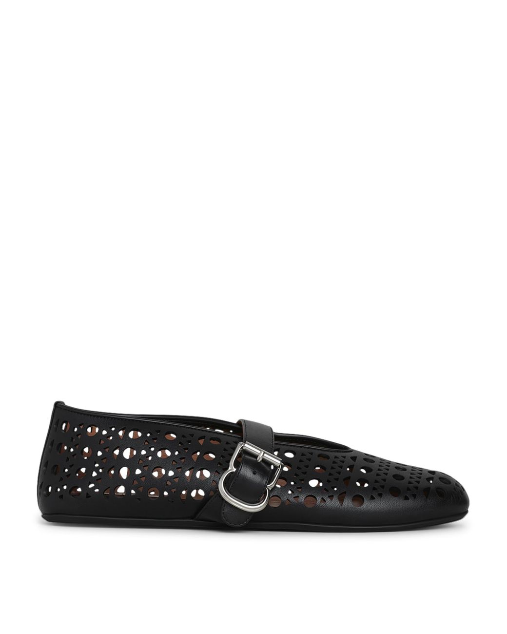 Alaïa Black Lambskin Vienne Ballet Flats