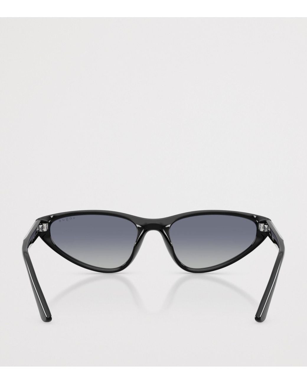 Vogue Black Propionate Cat Eye Sunglasses
