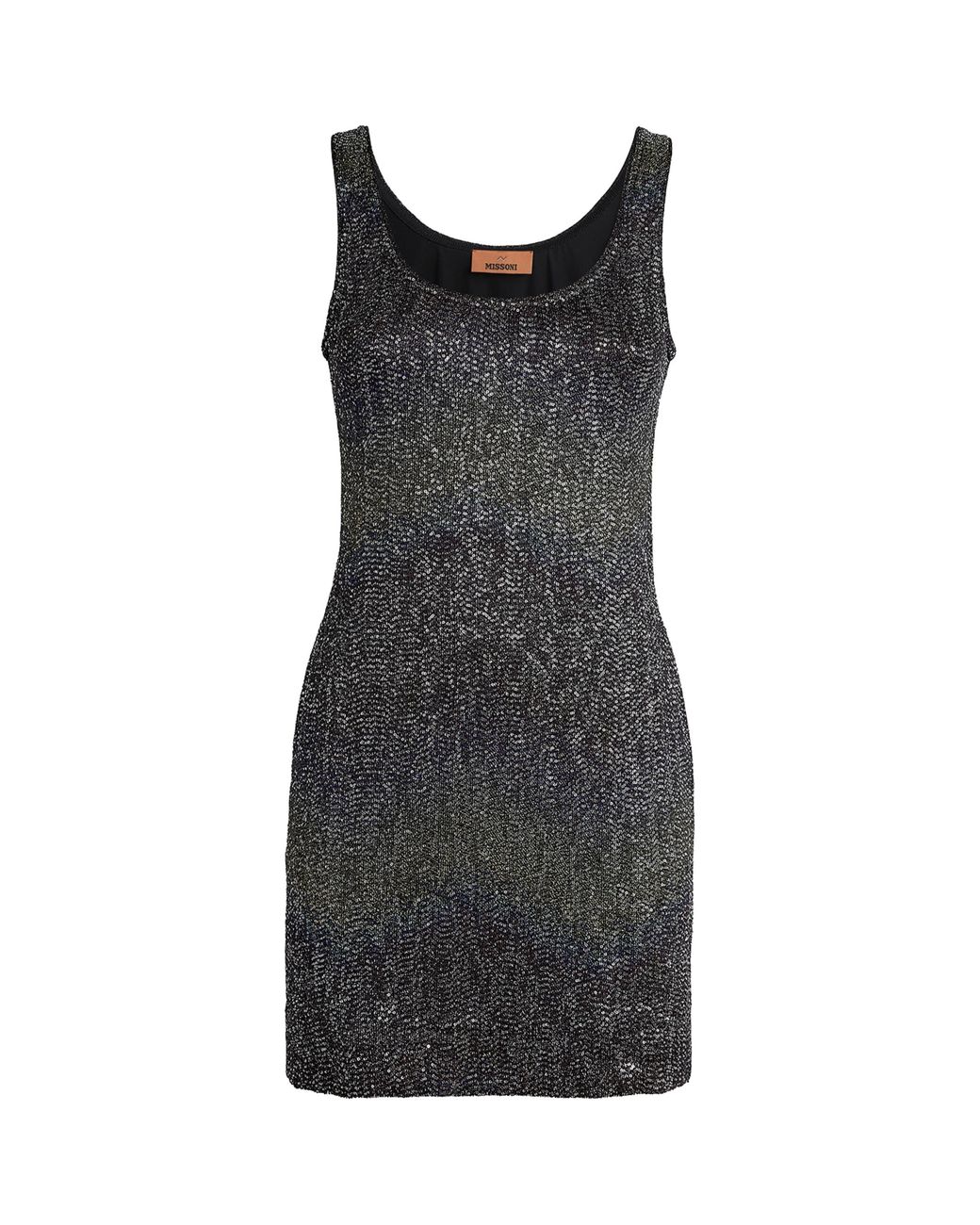Missoni Black Sequin Chevron Mini Dress