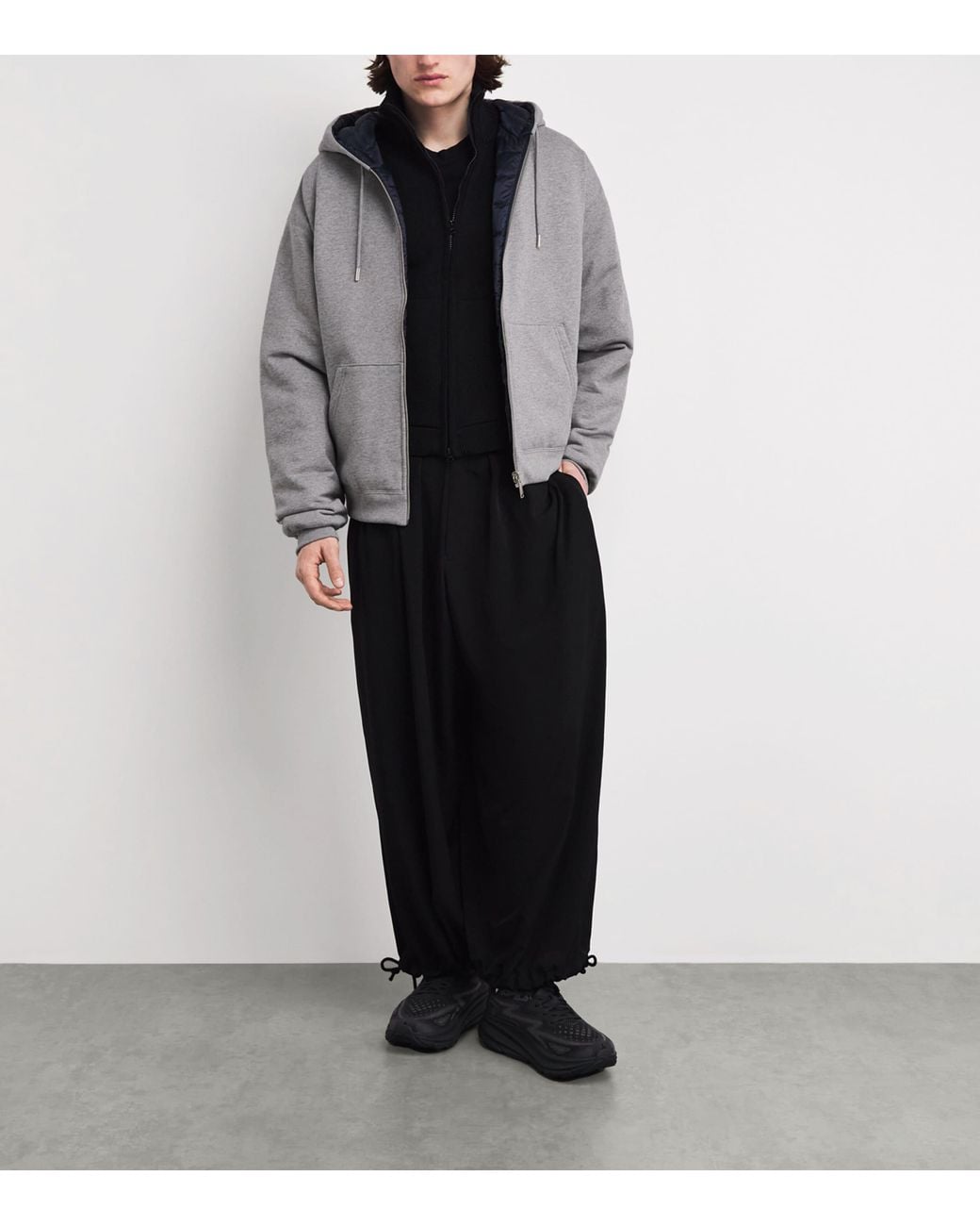 Canada Goose Gray Organic Cotton Reversible Fuse Down Hoodie for men