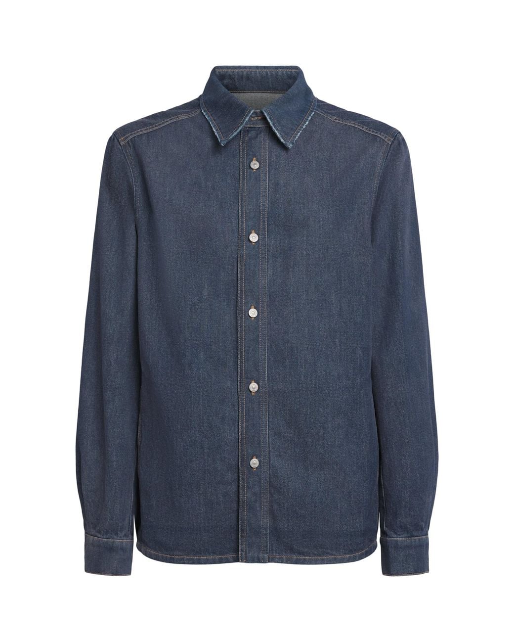 MM6 by Maison Margiela Blue Denim Overshirt for men
