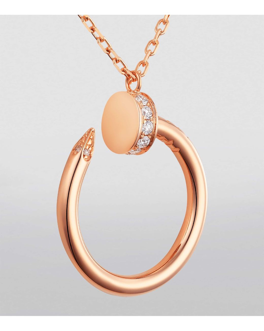 Cartier Metallic And Diamond Juste Un Clou Necklace