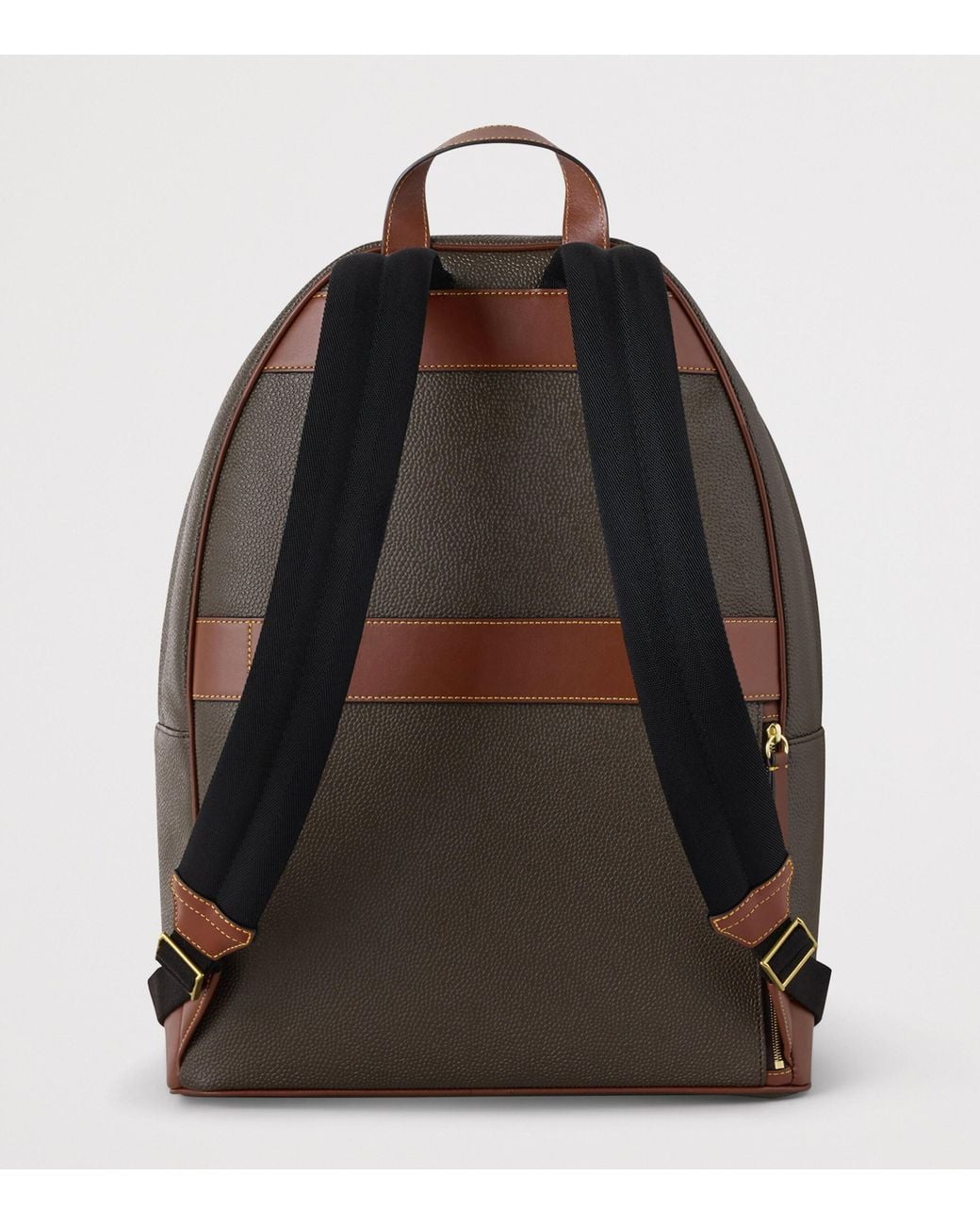 Mulberry Brown Faux Leather Heritage Backpack for men
