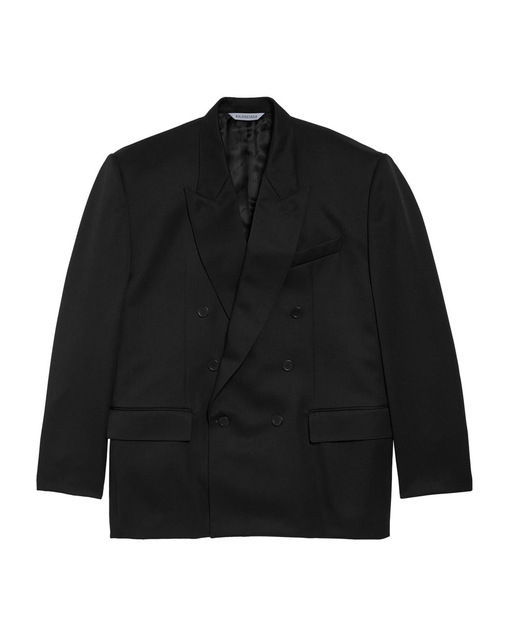 Balenciaga Black Wool Oversized Too Far Blazer for men
