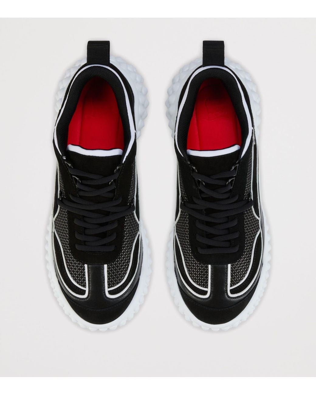 Christian Louboutin Black Mara Mesh Trainers