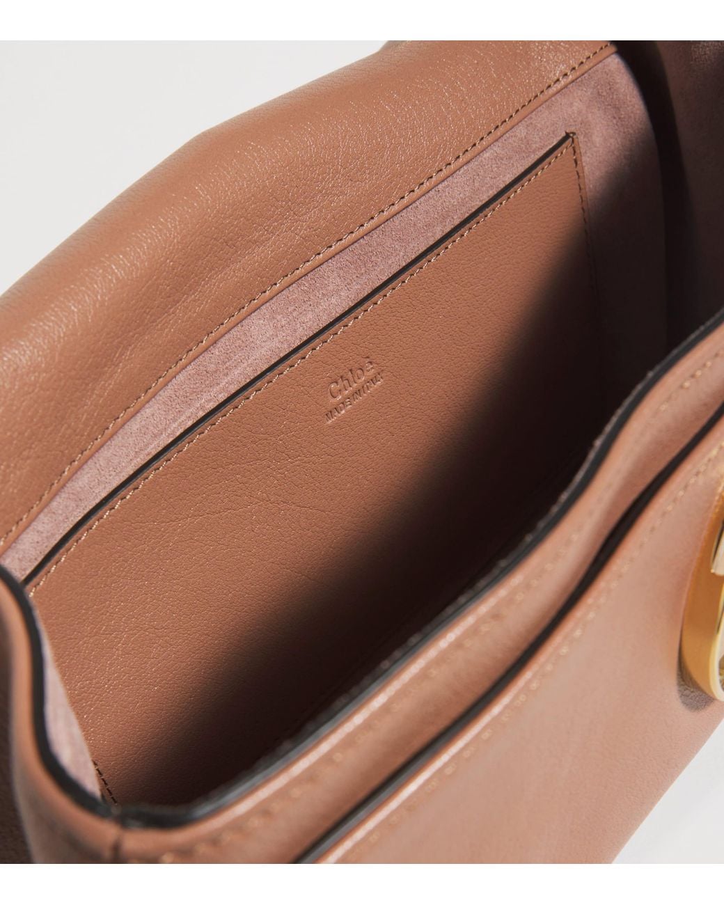 Chloé Natural Medium Leather Heritage Shoulder Bag