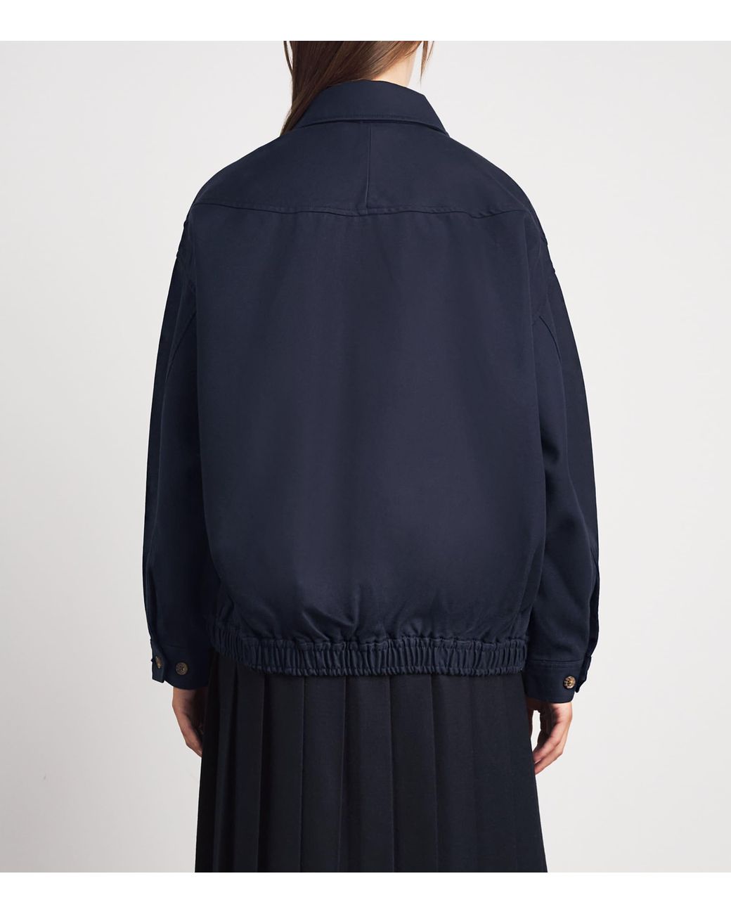 Polo Ralph Lauren Blue Cotton Oversized Windbreaker Jacket