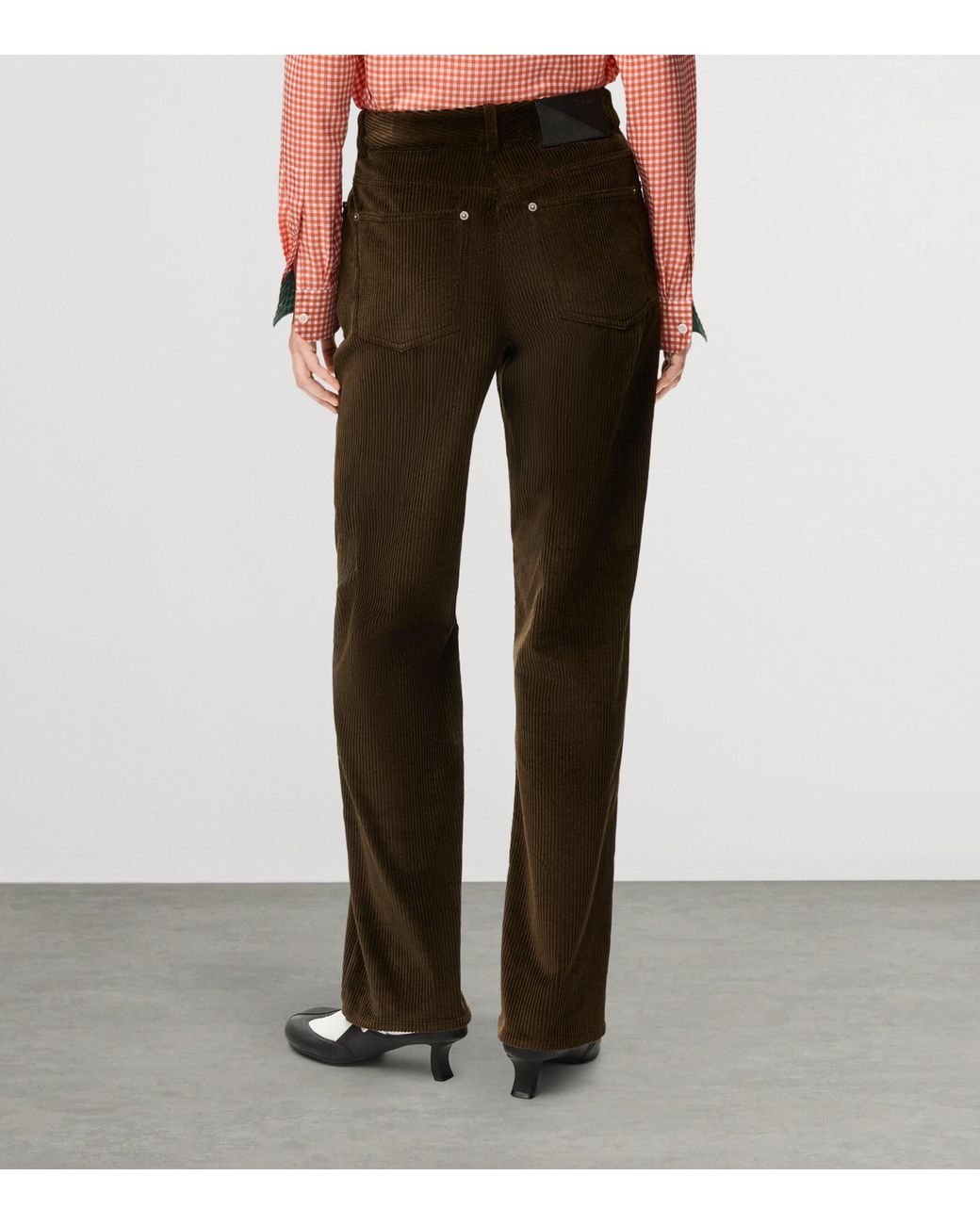 Loewe Brown Corduroy Straight-Leg Trousers