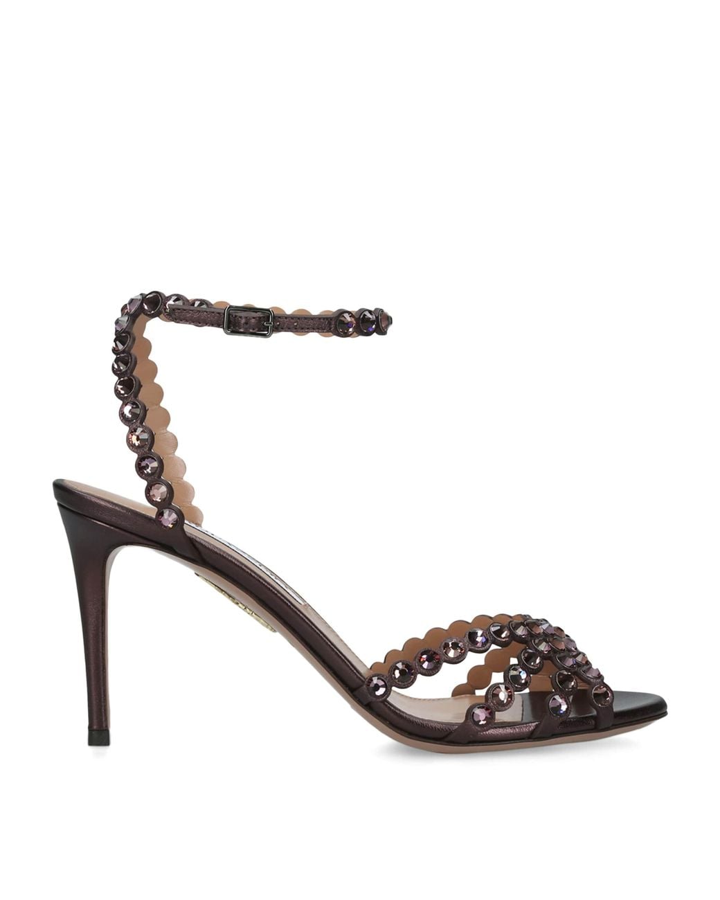 Aquazzura White Leather Tequila Sandals 85