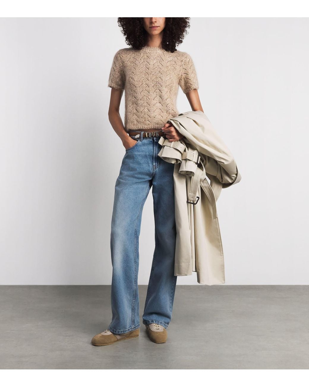 FRAME Natural The Lurex Sweater