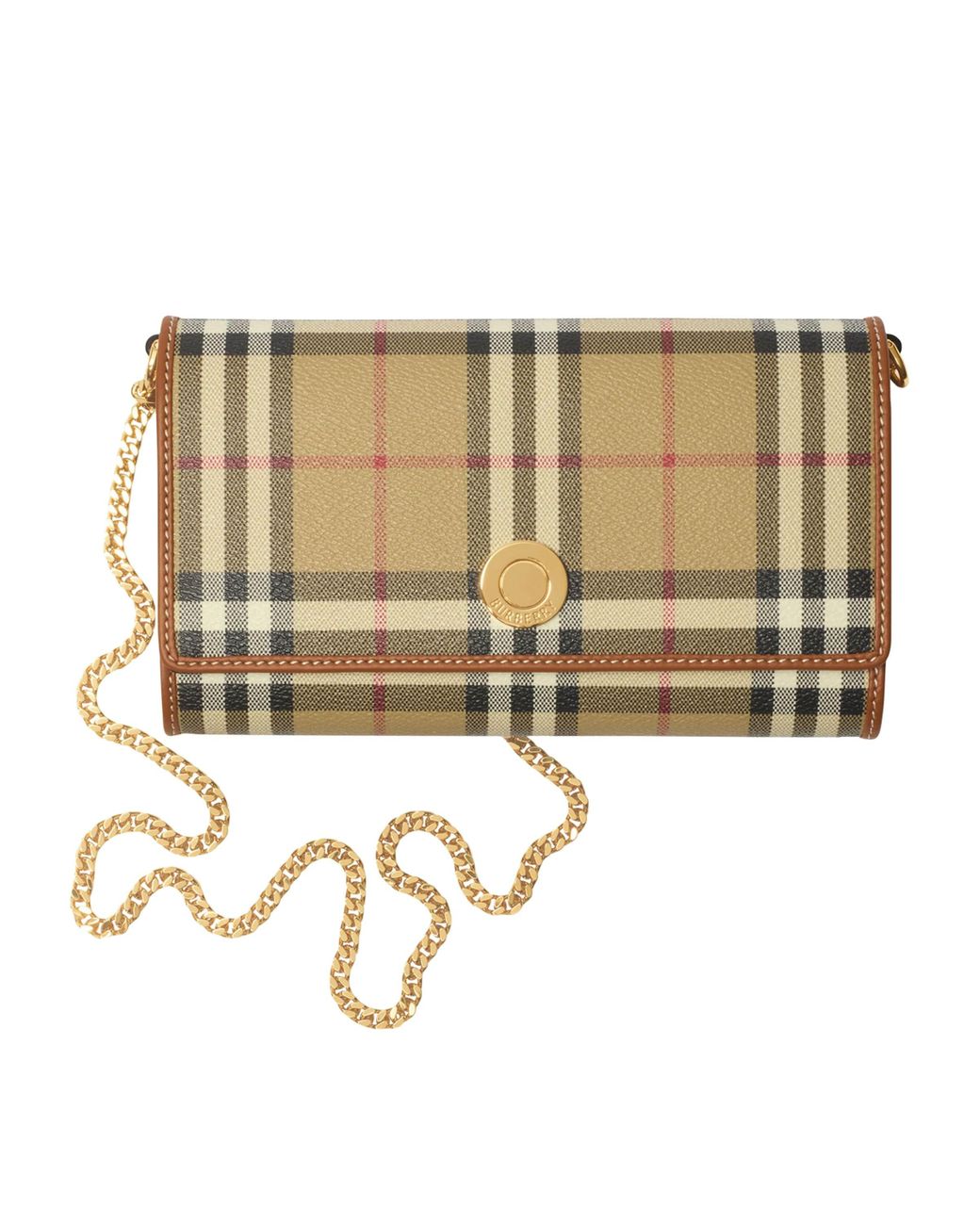 Burberry Natural Check Chain Wallet