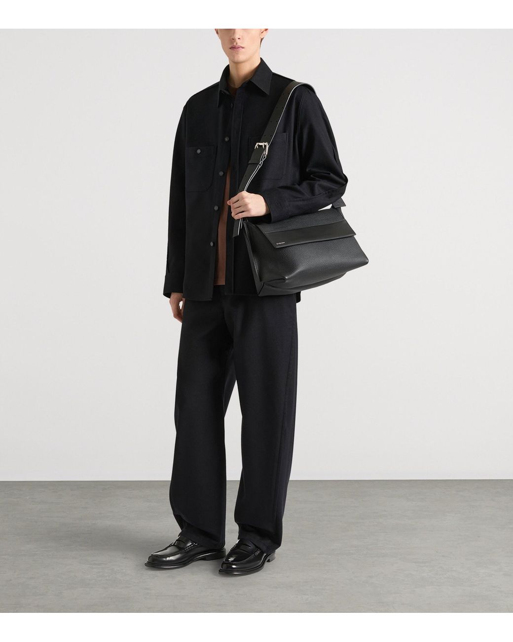 Givenchy Black Wool Couture Seam Trousers for men