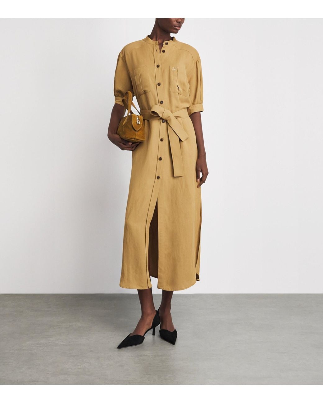 Blazé Milano Metallic Sensei Berber Midi Dress