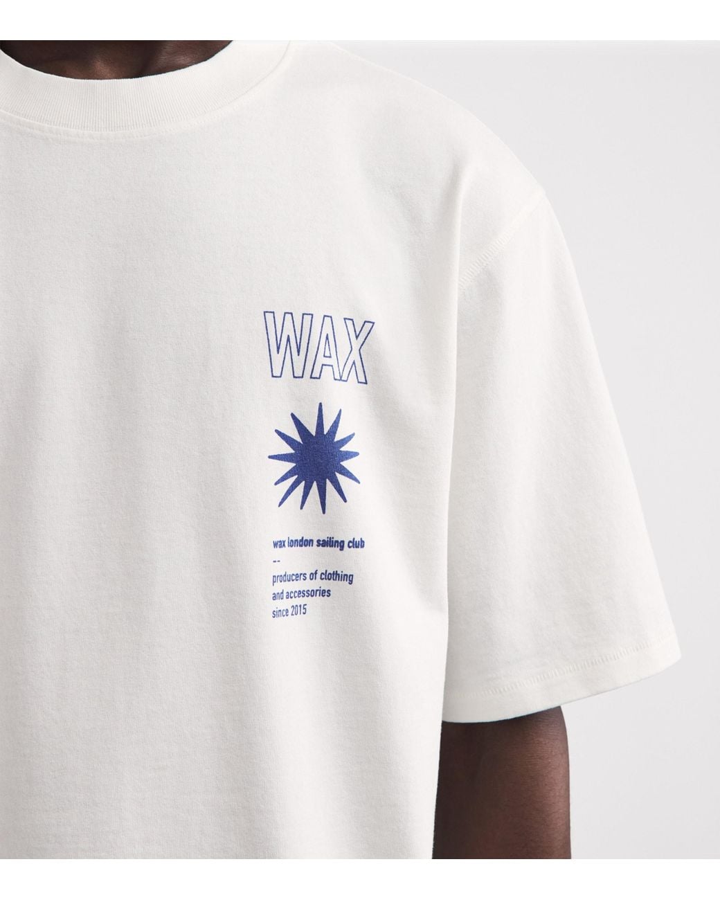 Wax London White Cotton Sailing Club Milton T-Shirt for men