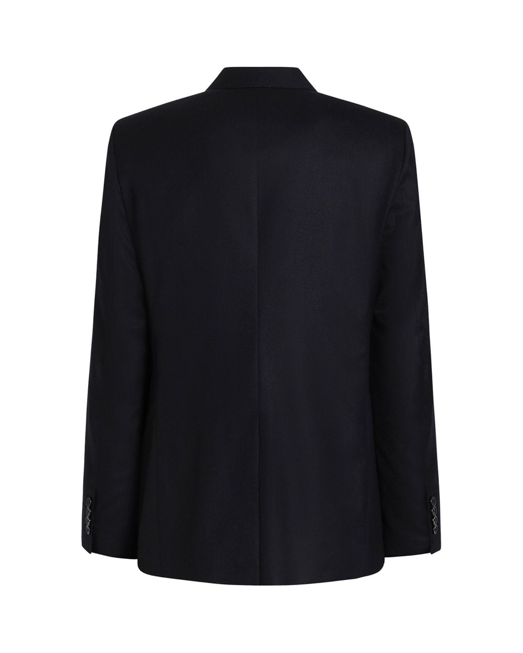 Dolce & Gabbana Black Virgin Wool Double-Breasted Blazer for men