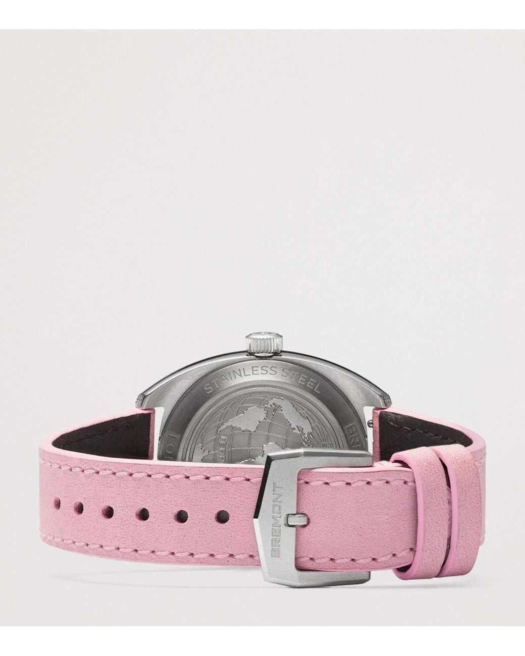 Bremont Gray Stainless Steel Terra Nova Jumping Hour Frosted Watch