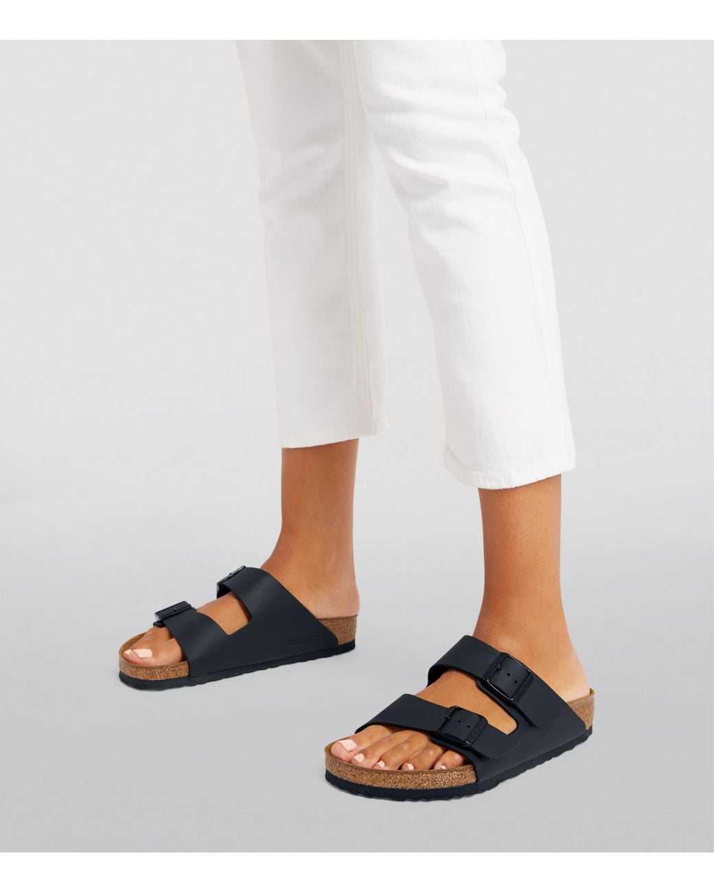 Birkenstock Black Arizona Birko-Flor Sandals
