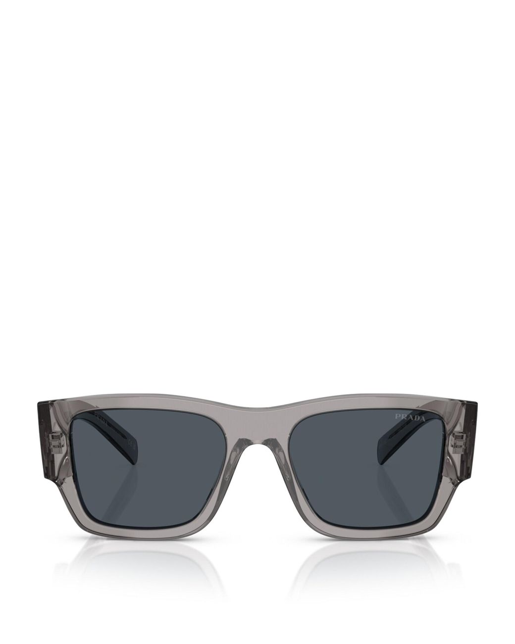 Prada Gray Metal Pr10Zs Sunglasses for men