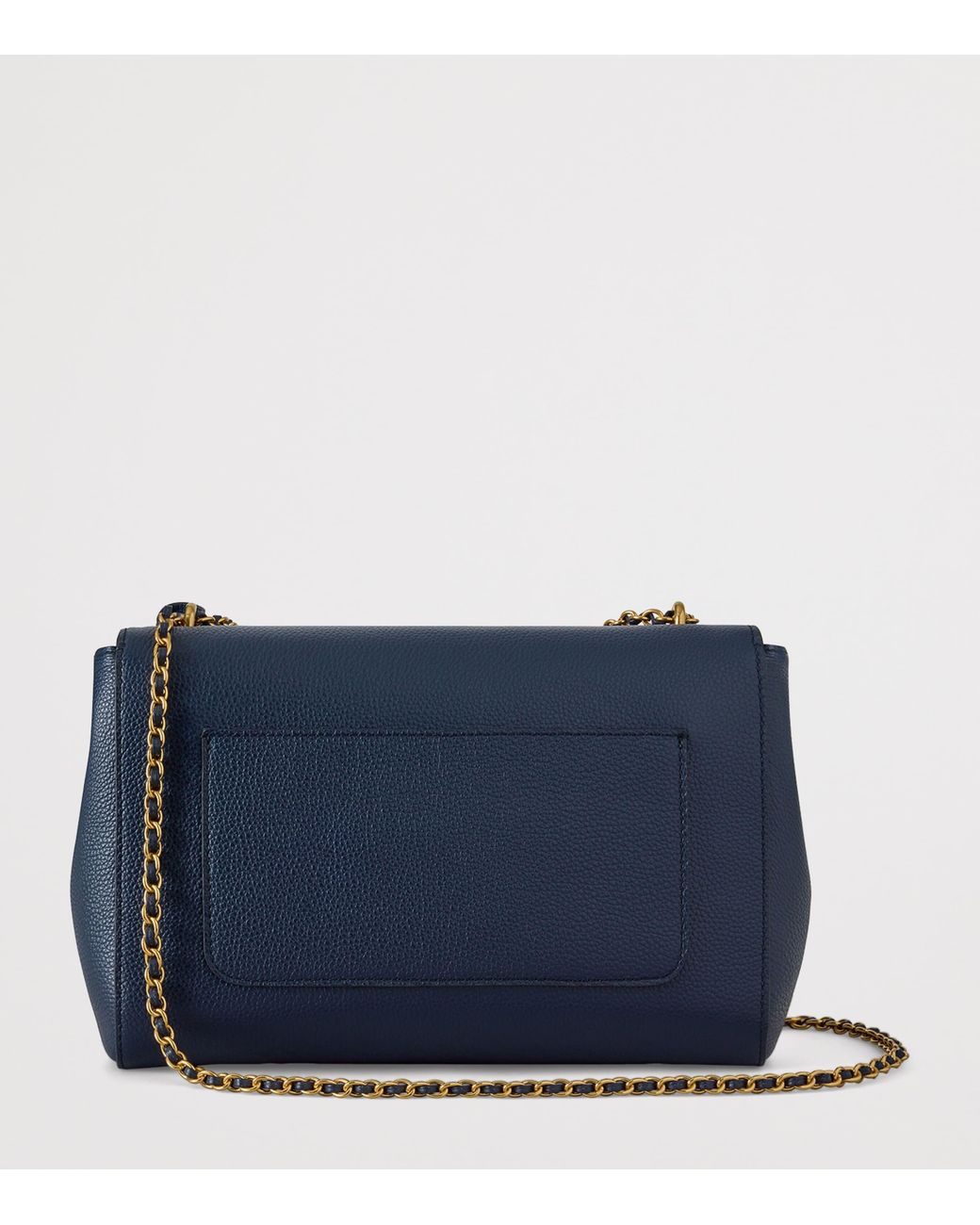 Mulberry Blue Leather Lily Shoulder Bag