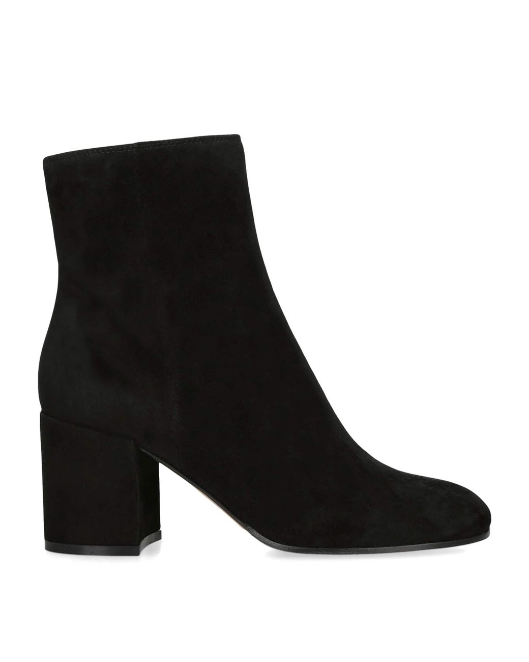 Gianvito Rossi Black Suede Joelle Ankle Boots 70