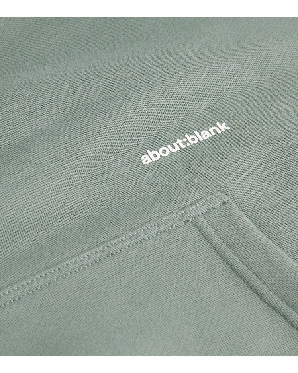 About Blank Green Cotton Logo Hoodie for men