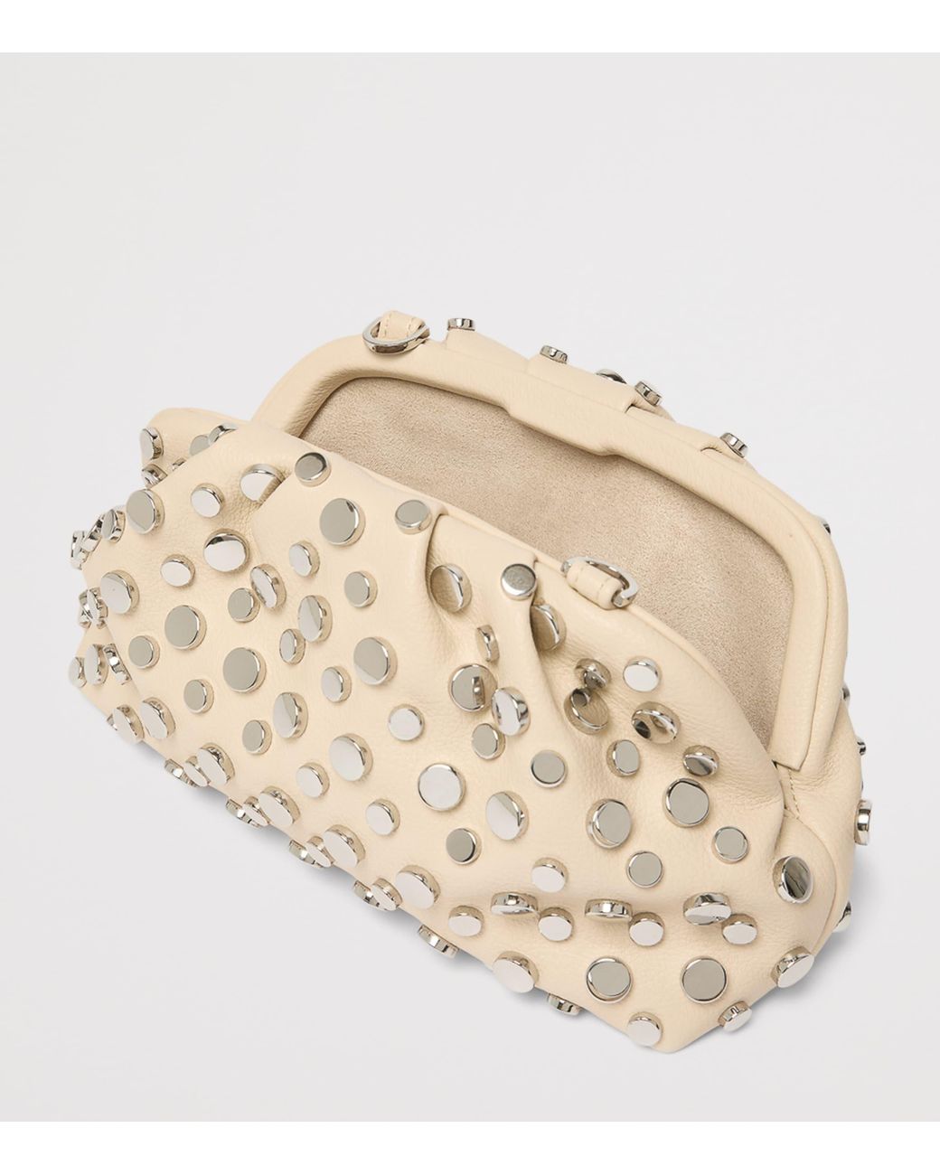 Marella Natural Studded Clutch Bag