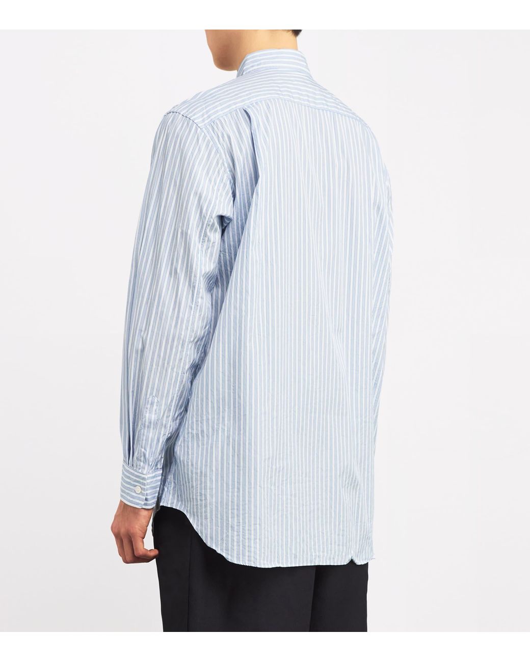 COMME DES GARÇONS PLAY Blue Striped Heart Shirt for men