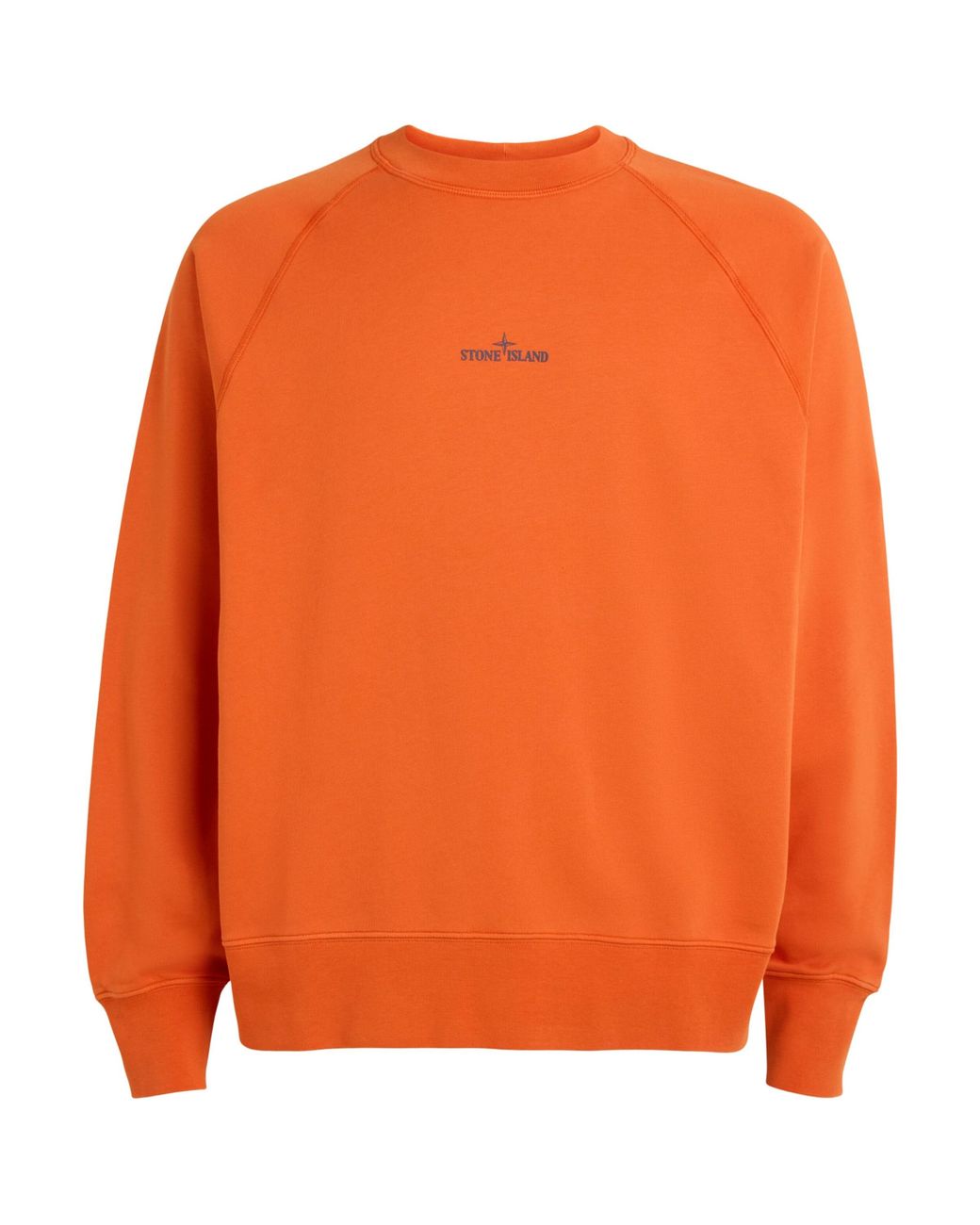 Stone Island Orange Desert Print Oversized Sweatshirt for men