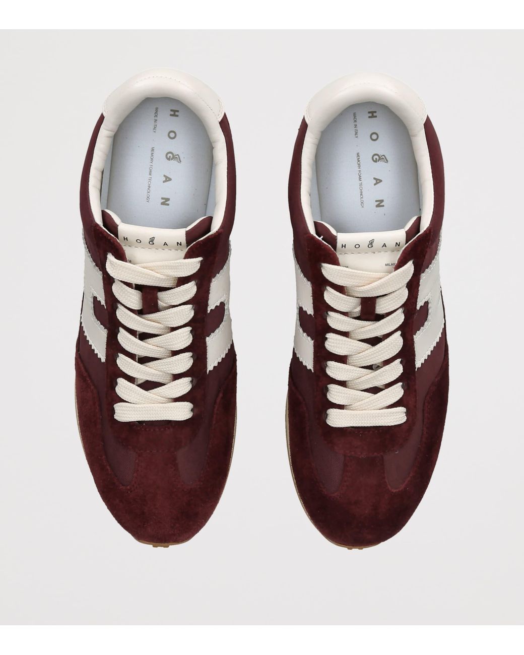 Hogan Brown Suede-Mesh Athletic Sneakers