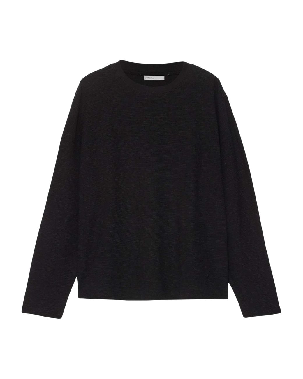 AllSaints Black Organic Cotton Abel Long-Sleeve T-Shirt