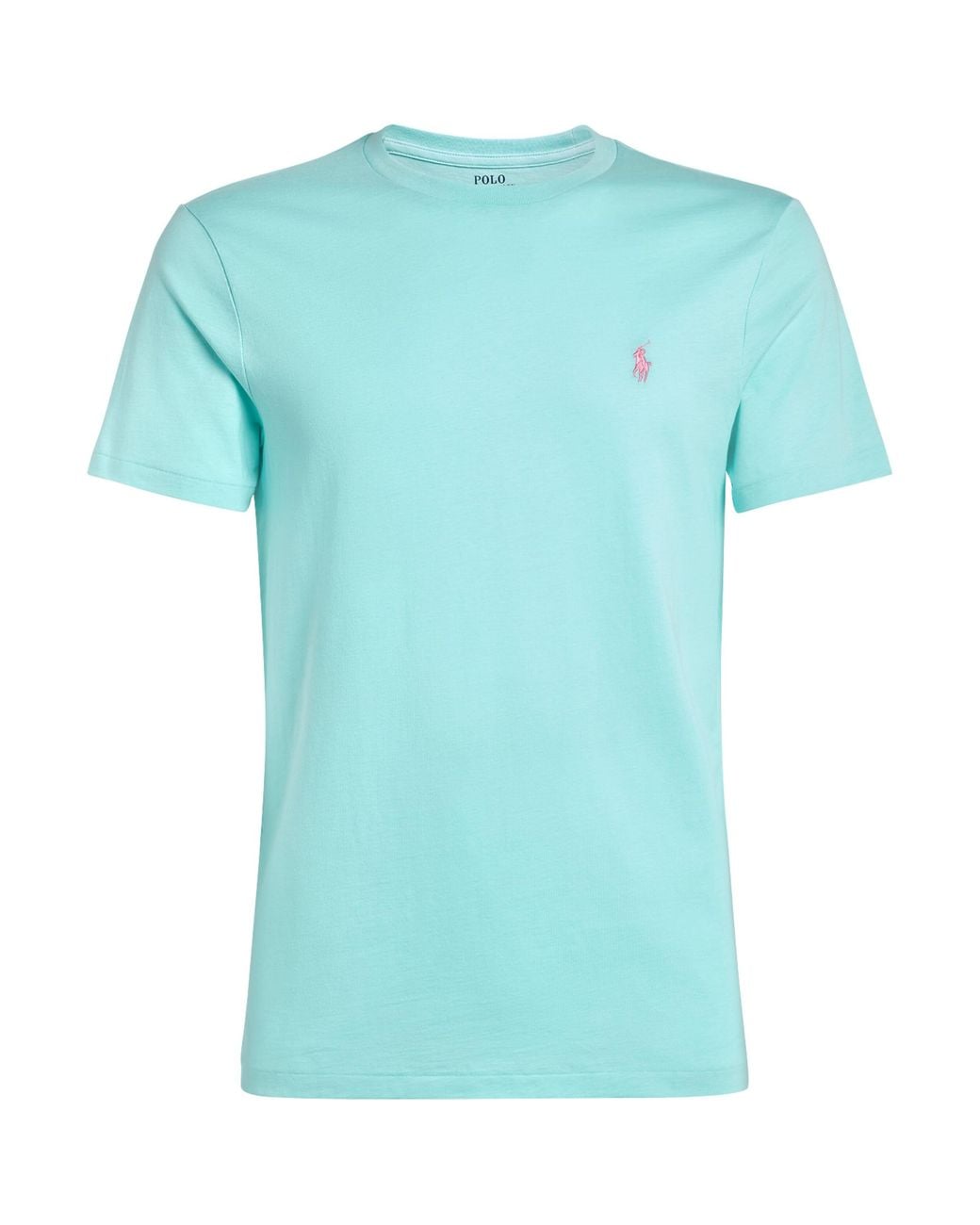 Polo Ralph Lauren Blue Cotton Custom-Fit Polo Pony T-Shirt for men