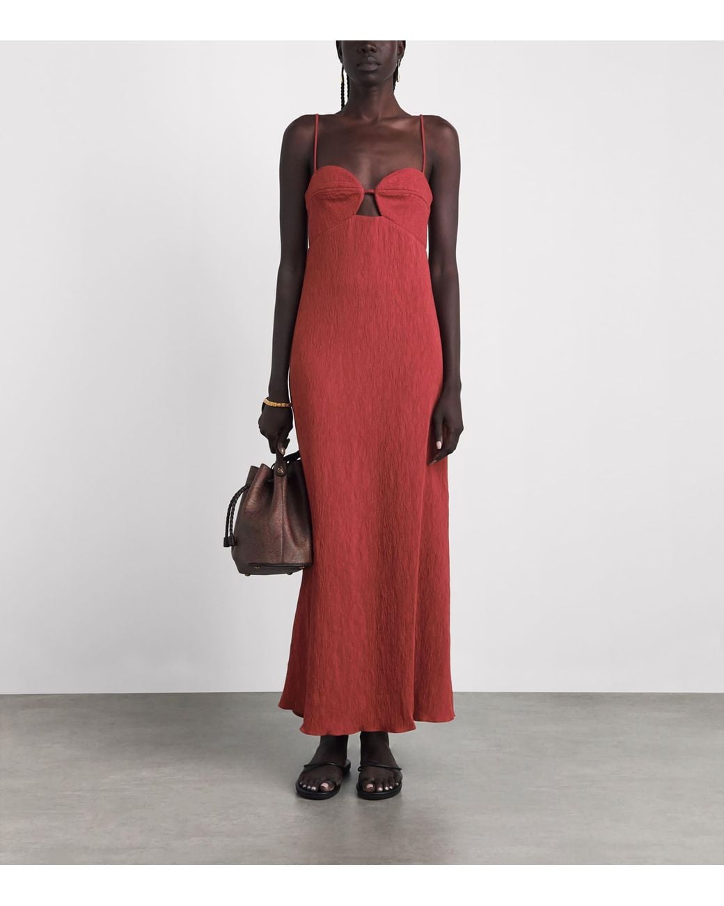 Johanna Ortiz Red Dream Spinner Maxi Dress