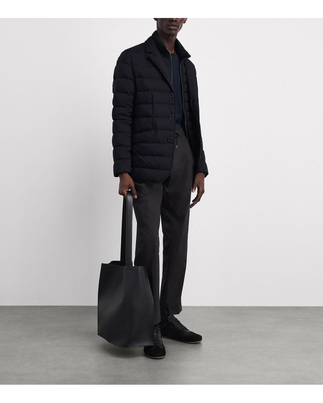 Herno Blue Down Quilted Puffer Jacket for men