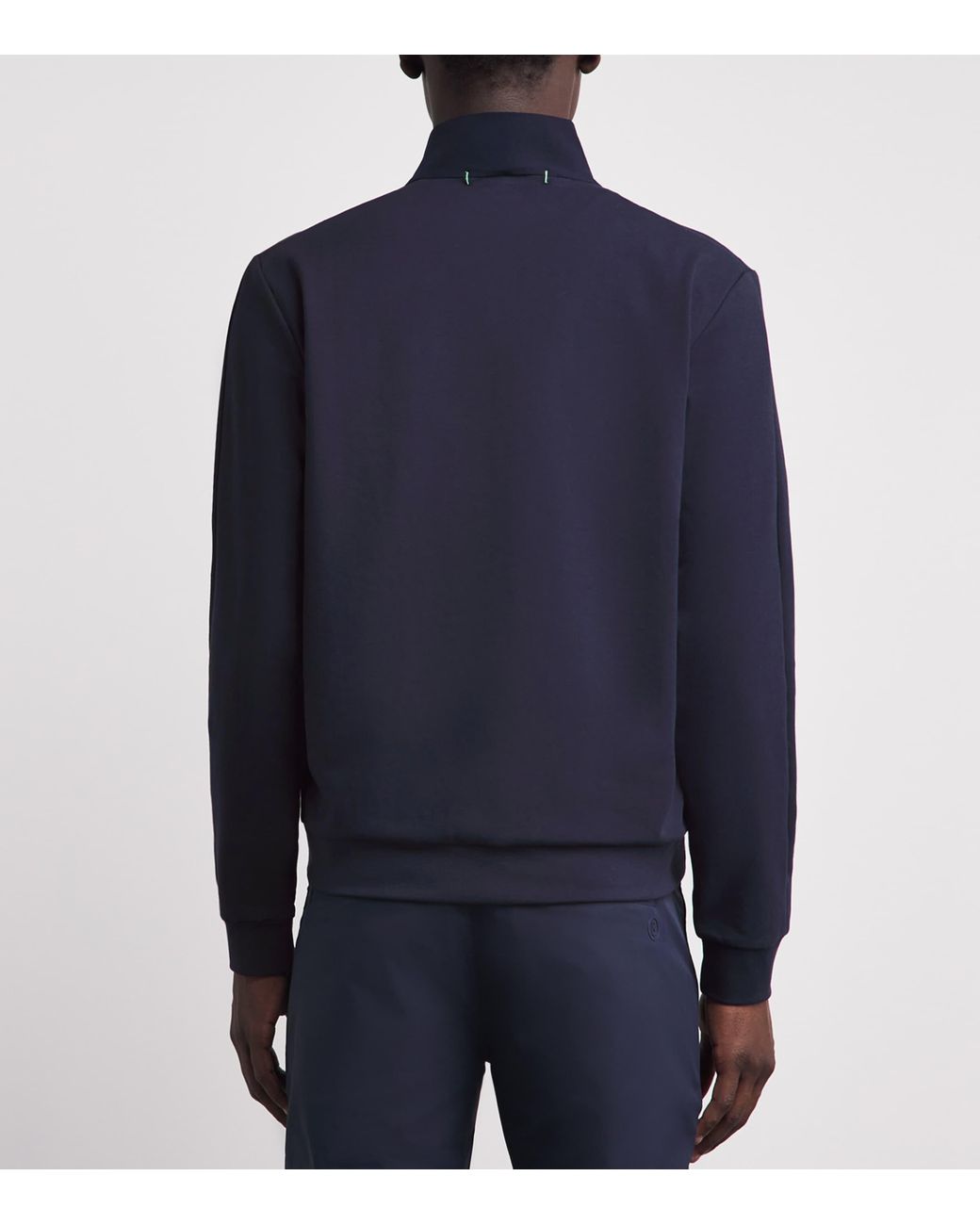 Bogner Blue Cotton-Blend Connor Quarter-Zip Sweatshirt for men