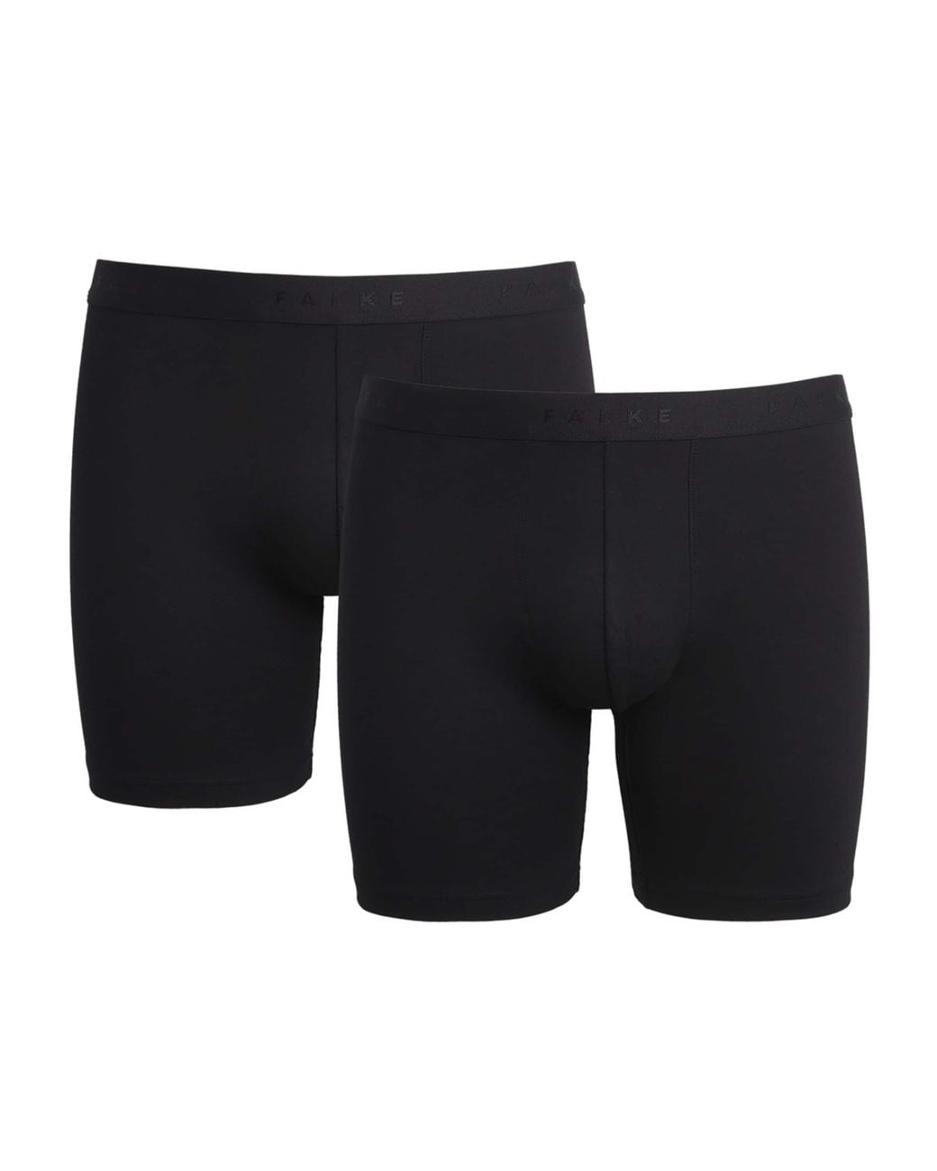 Falke Black Stretch-Egyptian Cotton Boxer Briefs for men