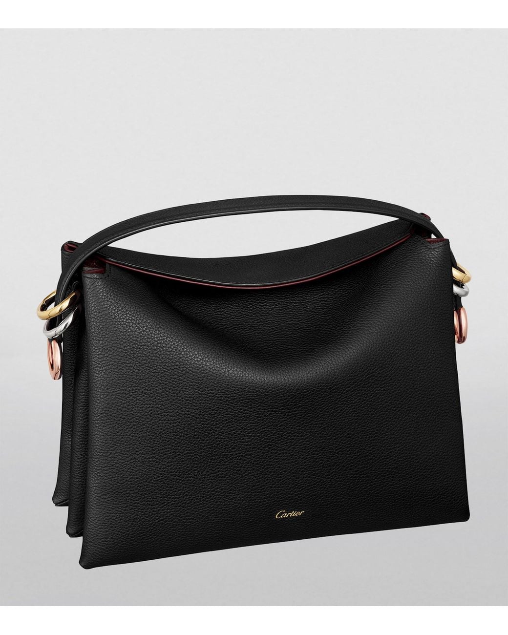 Trinity Collection Cartier Calfskin Trinity Shoulder Bag in Black | Lyst UK
