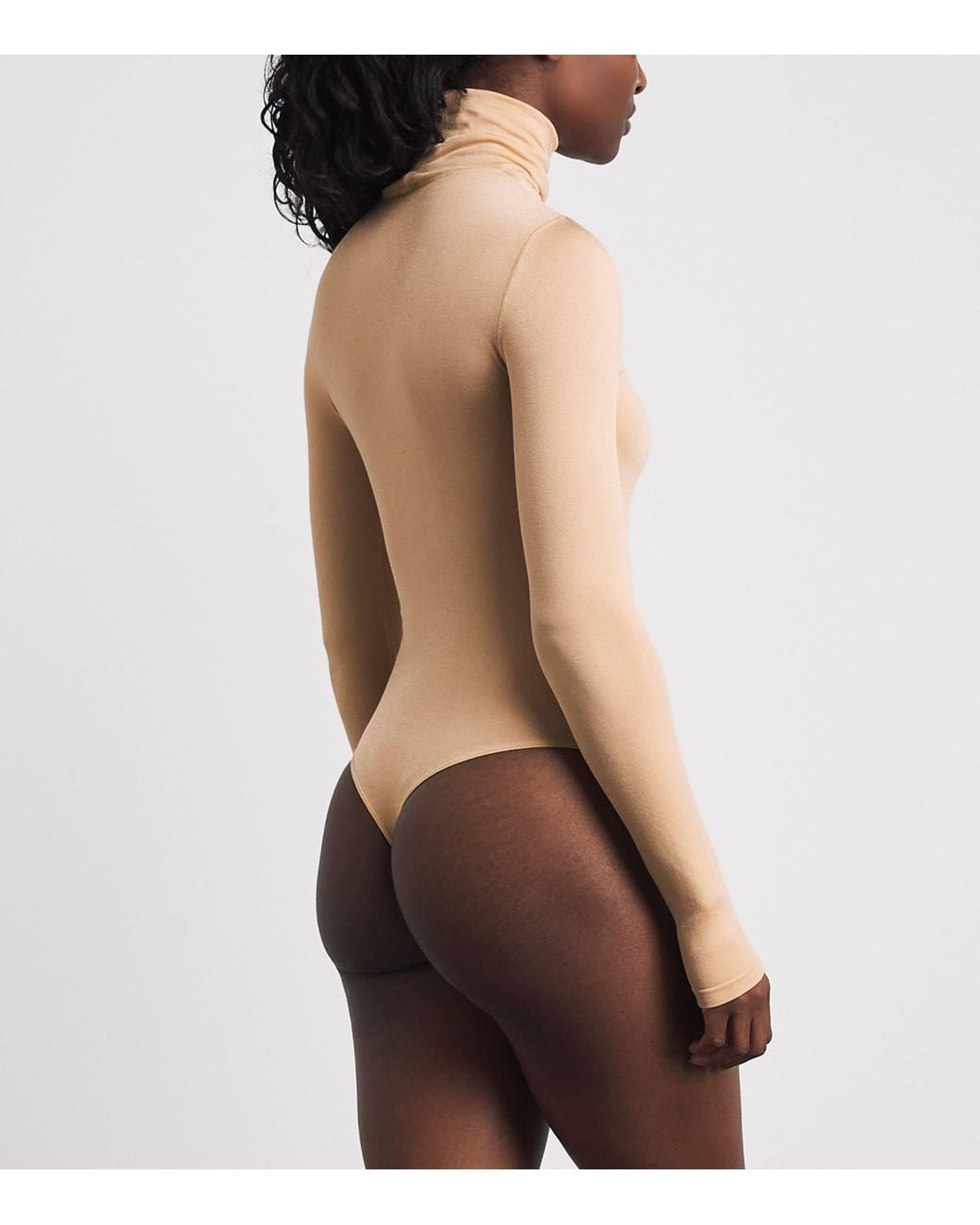 Wolford Brown Rollneck Colorado Bodysuit